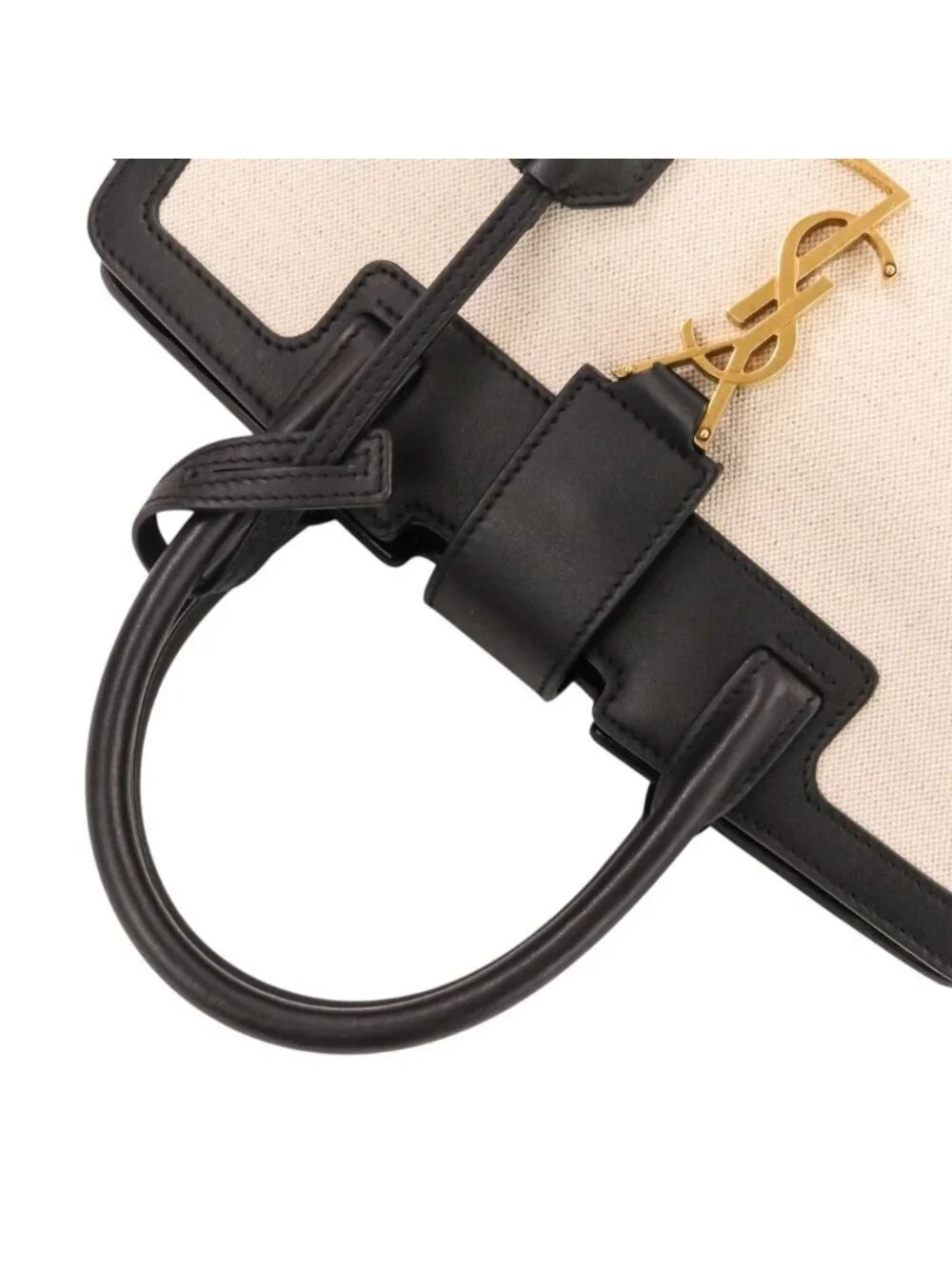 Saint Laurent Paris Downtown Baby 2-Way Shoulder Bag Black Kinari
